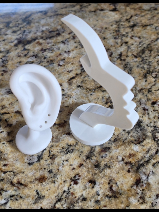 Accessories - White Jewelry Earring & Glasses Display Stands